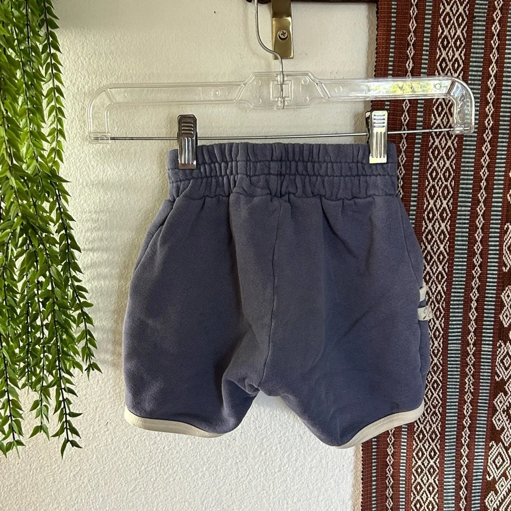 Childhoods Clothing Company retro Navy shorts, curved hems, thick terry cloth 5 - Picture 6 of 7
